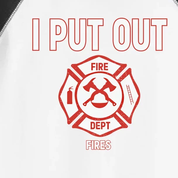 Halloween Costume Funny Firefighter I Put Out Fires Fire Cute Gift Toddler Fine Jersey T-Shirt