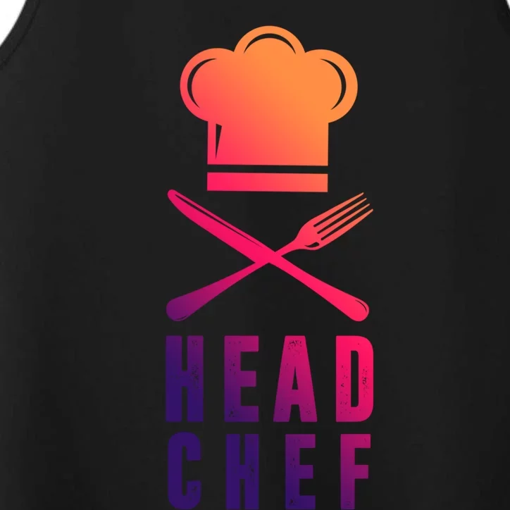 Head Chef Family Outfits Group Matching Sous Chef Mom Gift Performance Tank