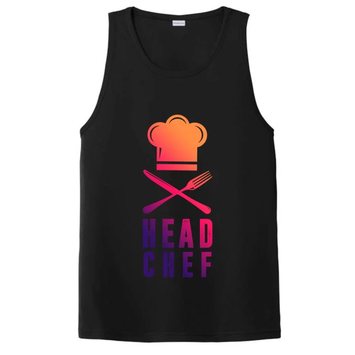 Head Chef Family Outfits Group Matching Sous Chef Mom Gift Performance Tank