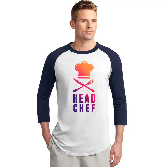 Head Chef Family Outfits Group Matching Sous Chef Mom Gift Baseball Sleeve Shirt