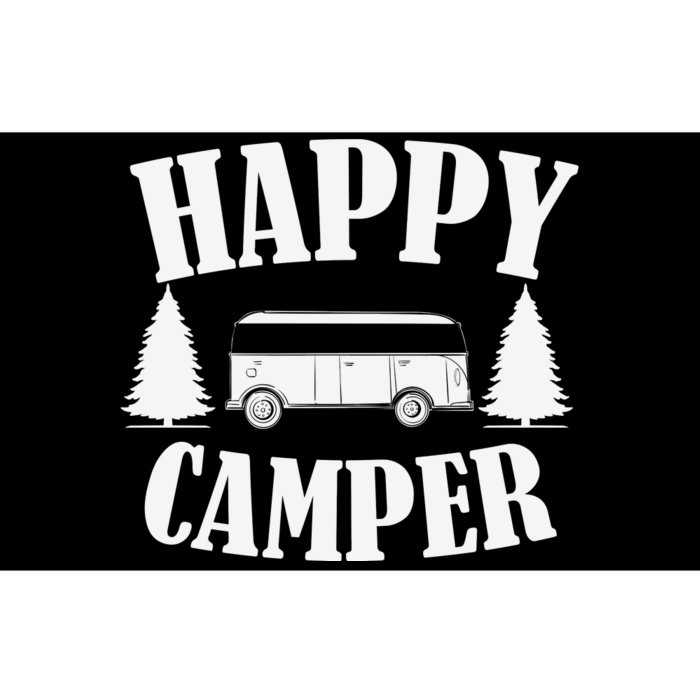 Happy Camper Funny Camping Meme Vintage Bumper Sticker