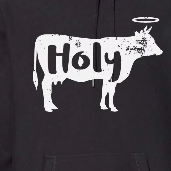 Holy Cow Funny Dairy Farmer Midwest Pride Premium Hoodie