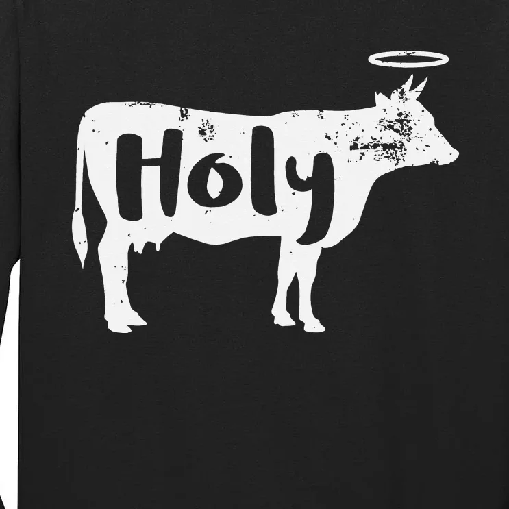 Holy Cow Funny Dairy Farmer Midwest Pride Tall Long Sleeve T-Shirt