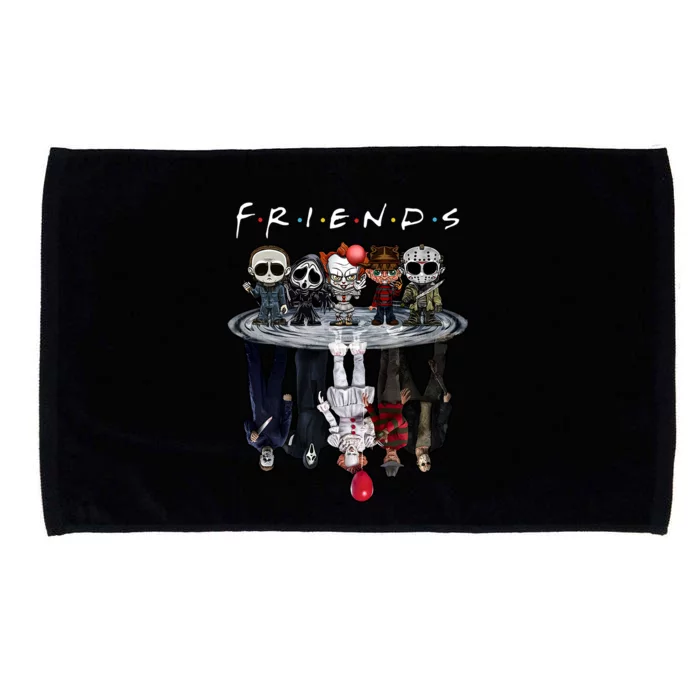 Horror Characters Friends Chibi Shadow Cute Horror Halloween Squad Microfiber Hand Towel