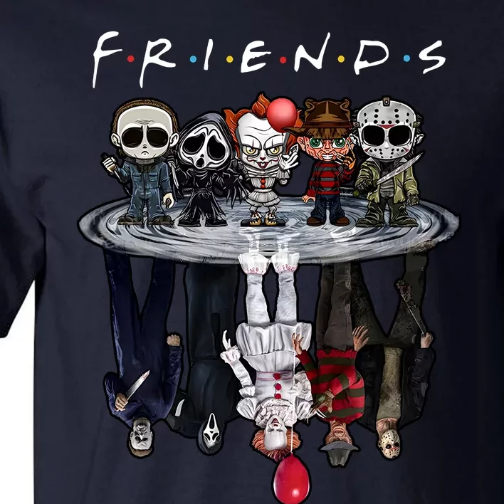 Horror Characters Friends Chibi Shadow Cute Horror Halloween Squad Tall T-Shirt