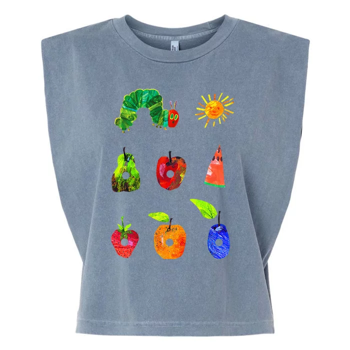 Hungry Caterpillar Funny Book Lover Vintage For Kids Garment-Dyed Women's Muscle Tee