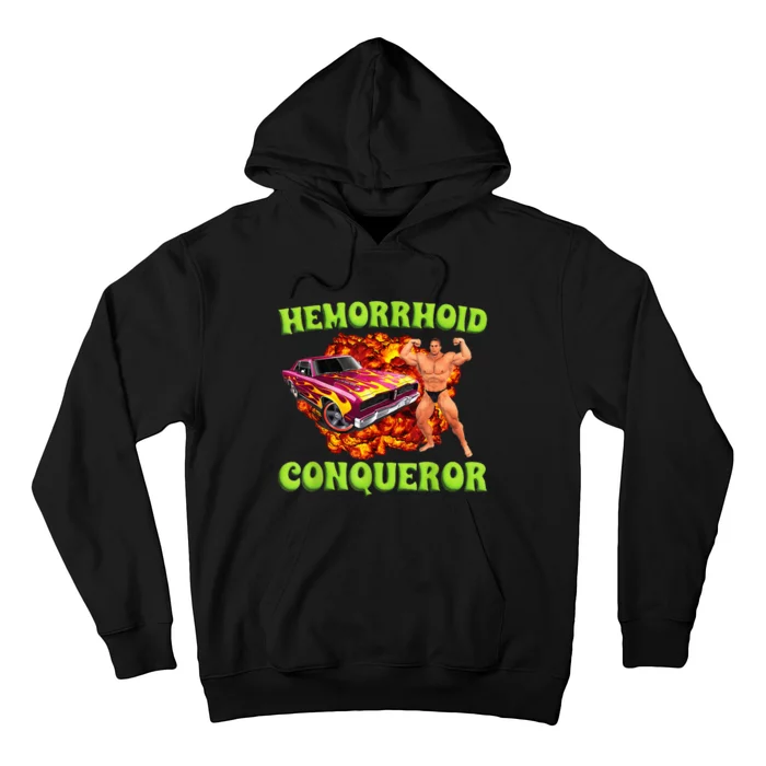 Hemorrhoid Conqueror Funny Meme Dank Weird Joke Women Hoodie