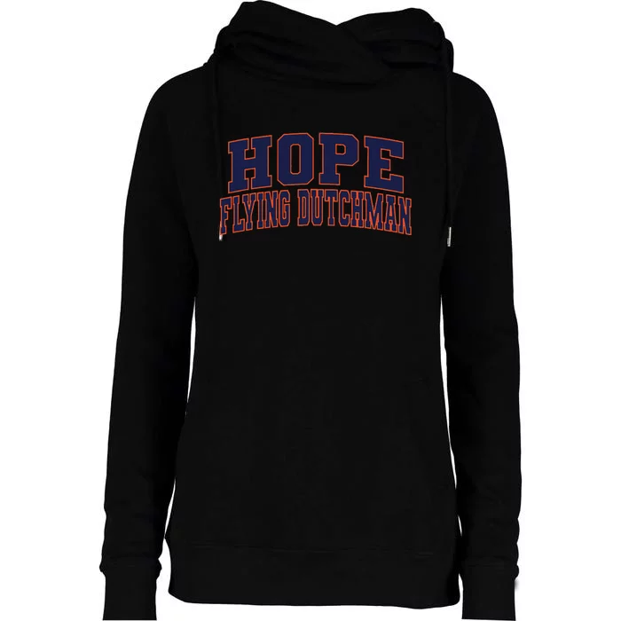 Hope College Flying Dutchman Womens Funnel Neck Pullover Hood