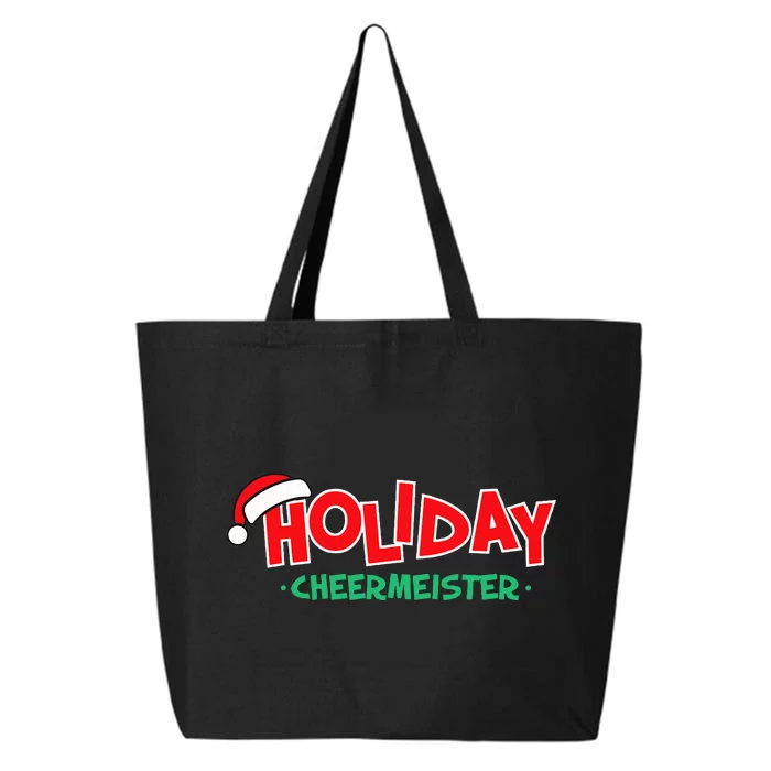 Holiday Cheermeister Funny Christmas Cheer Happy Person 25L Jumbo Tote