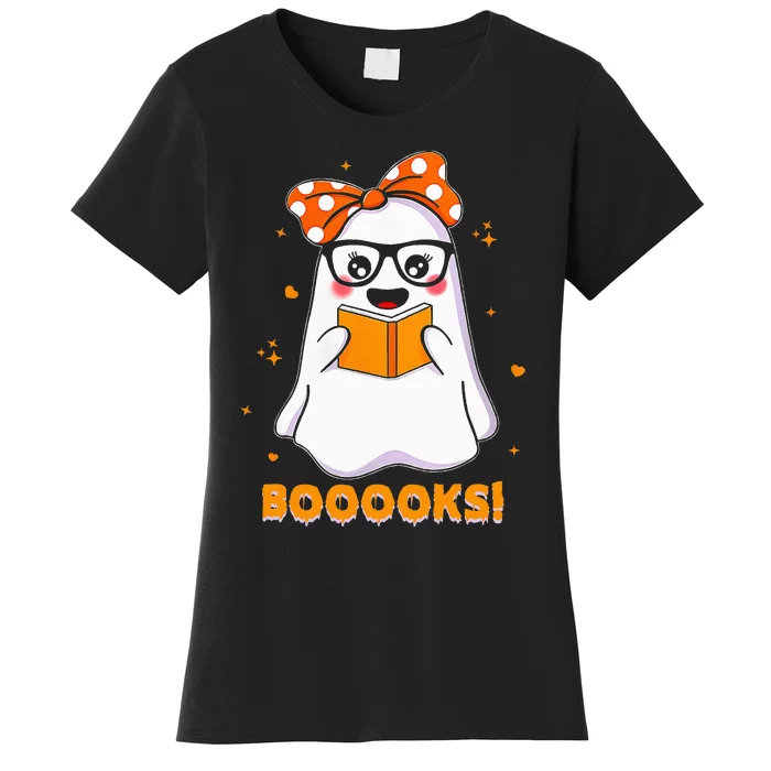 Halloween Costume for Book Lovers Ghostly Reading Attire Women's T-Shirt