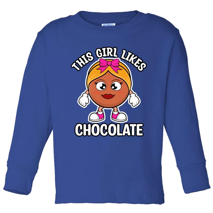 Hobby Chocolatier Funny Saying Likes Chocolate Gift Toddler Long Sleeve Shirt