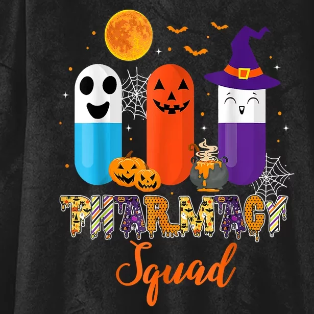 Halloween Costume Funny Pills Pharmacy Pharmacist Squad Gift Hooded Wearable Blanket