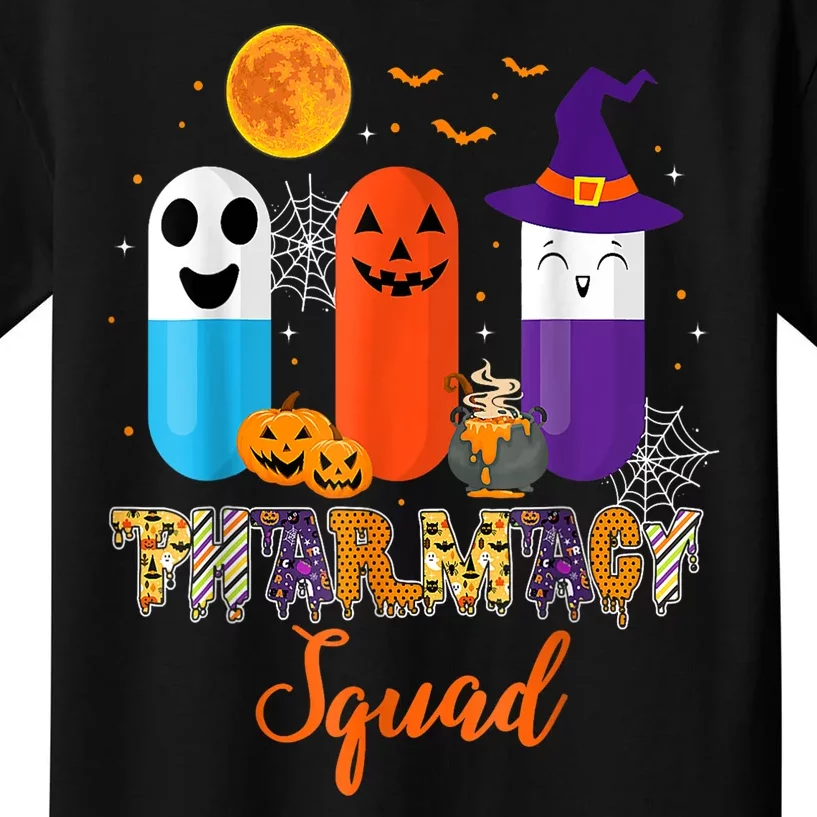 Halloween Costume Funny Pills Pharmacy Pharmacist Squad Gift Kids T-Shirt