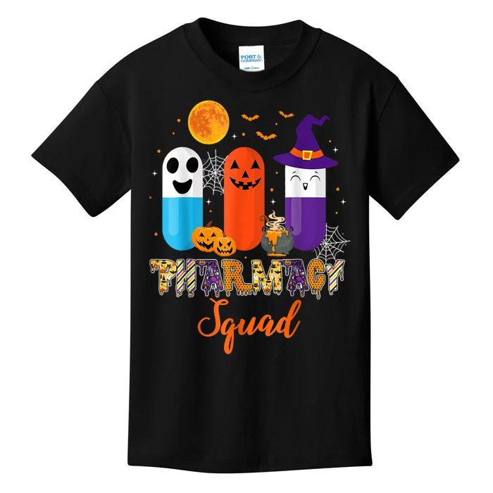 Halloween Costume Funny Pills Pharmacy Pharmacist Squad Gift Kids T-Shirt