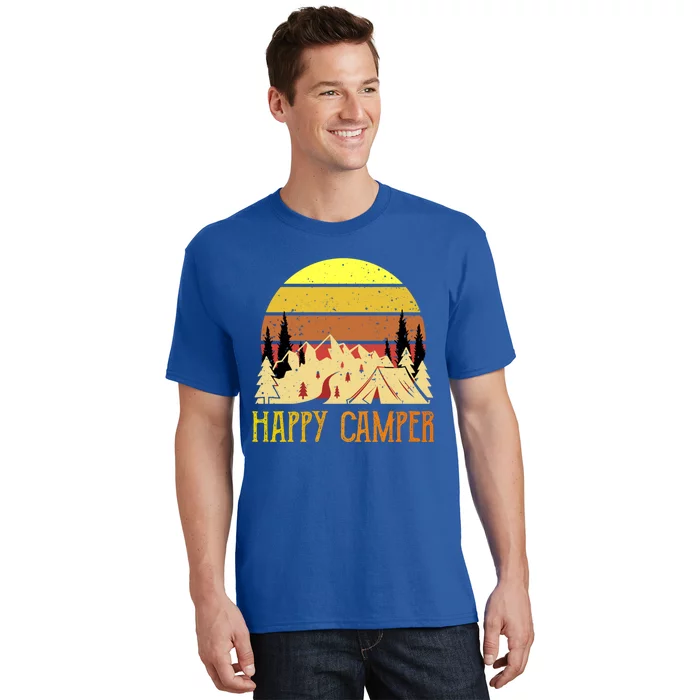 Happy Camper Funny Camping Gift T-Shirt