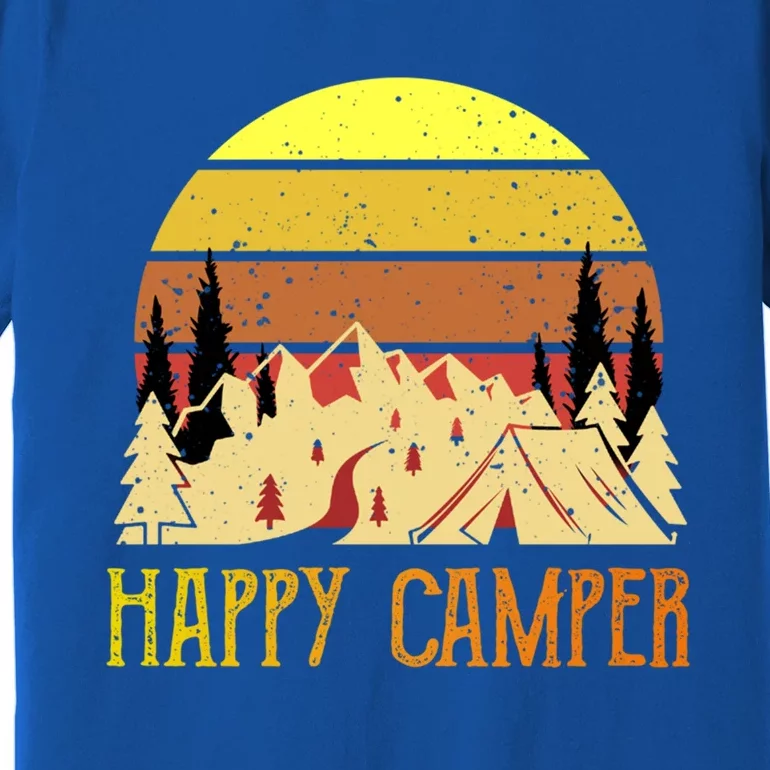 Happy Camper Funny Camping Gift Premium T-Shirt