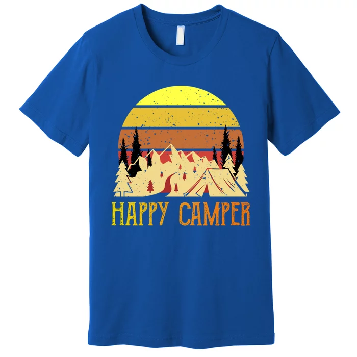 Happy Camper Funny Camping Gift Premium T-Shirt