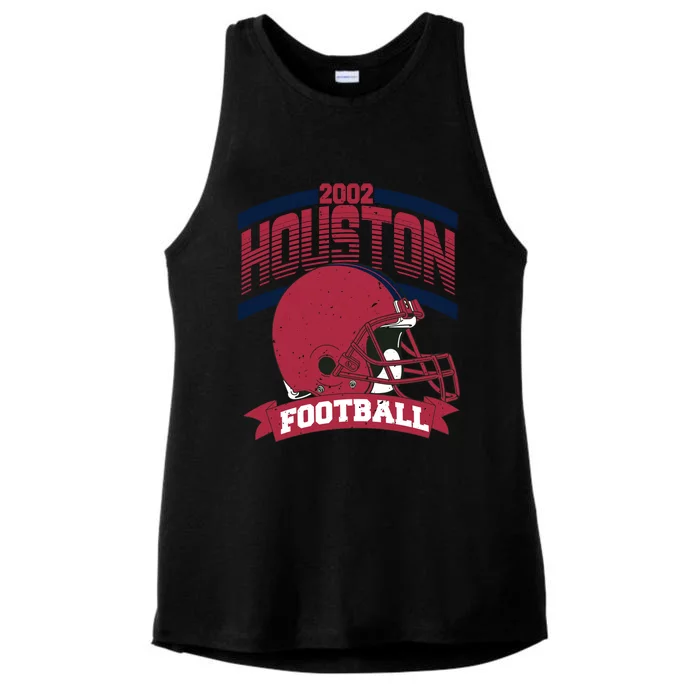 Houston Cougar Football Team Supporter Ladies Tri-Blend Wicking Tank