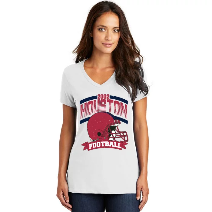 Houston Cougar Football Team Supporter Women's V-Neck T-Shirt