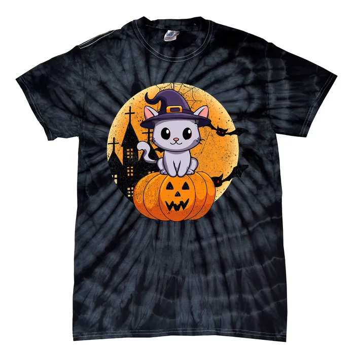 Halloween cats funny cat Halloween Tie-Dye T-Shirt