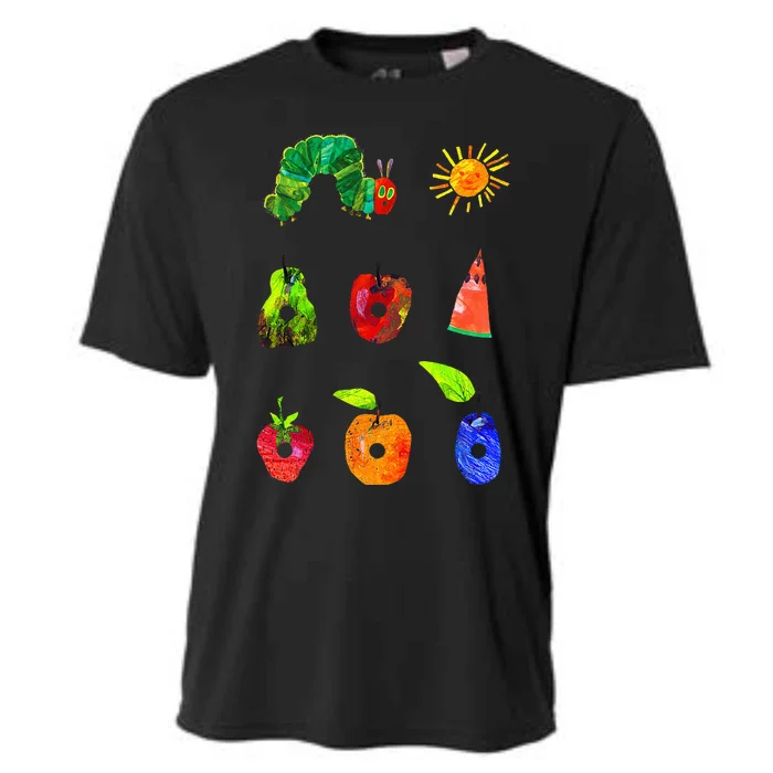 Hungry Caterpillar Funny Book Lover Cooling Performance Crew T-Shirt