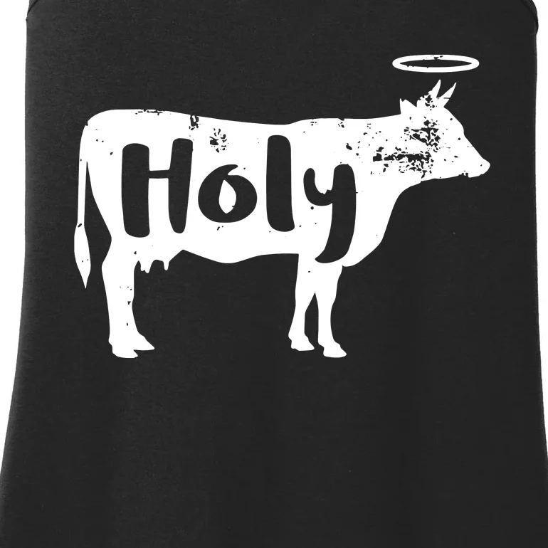 Holy Cow Funny Dairy Farmer Midwest Pride Ladies Essential Tank