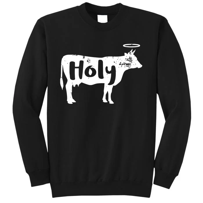 Holy Cow Funny Dairy Farmer Midwest Pride Tall Sweatshirt