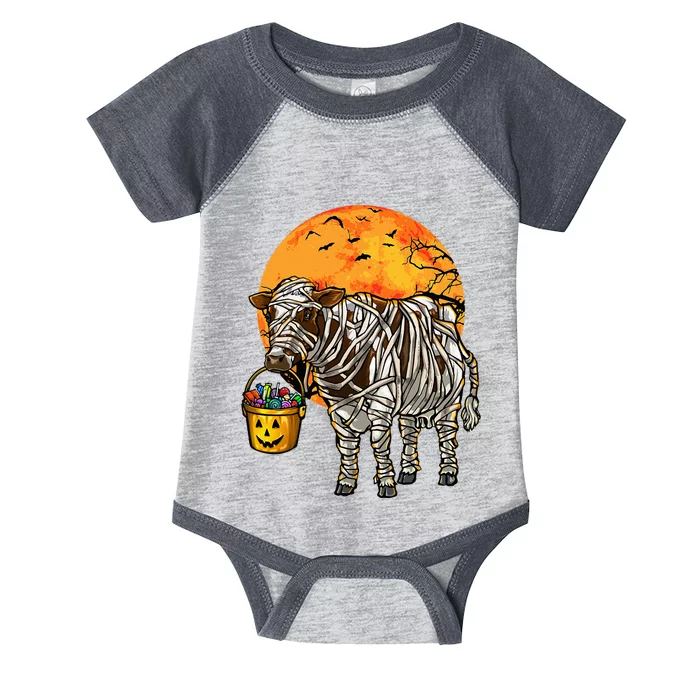 Halloween Cow Farmer Infant Baby Jersey Bodysuit