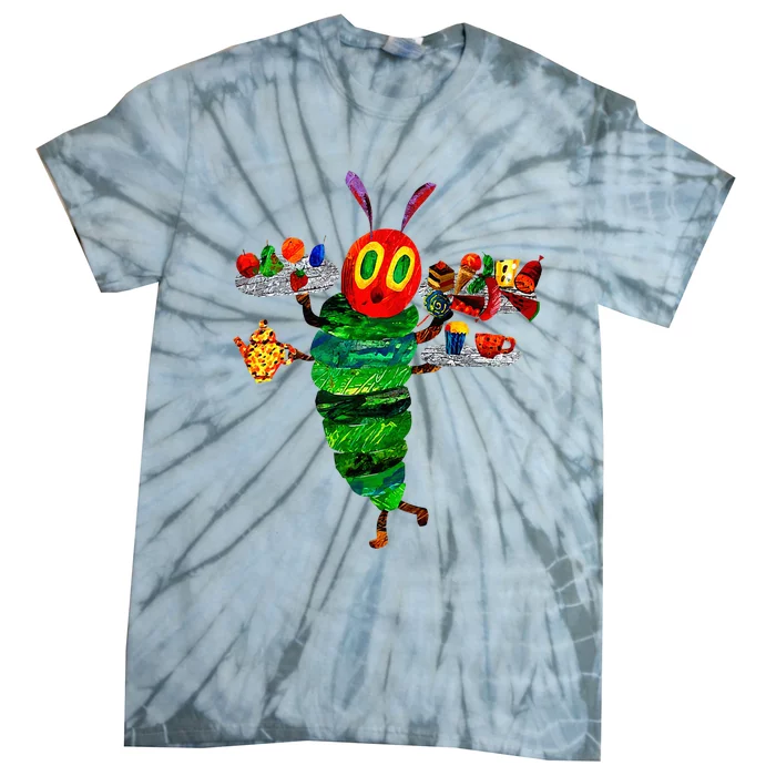 Hungry Caterpillar Funny Reading Book Tie-Dye T-Shirt