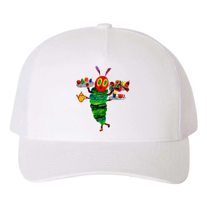 Hungry Caterpillar Funny Reading Book Yupoong Adult 5-Panel Trucker Hat