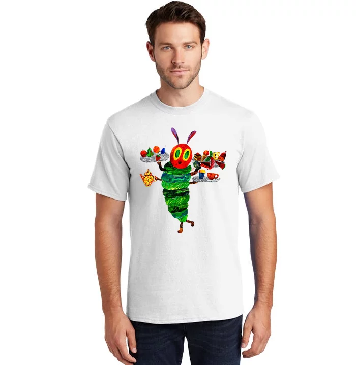 Hungry Caterpillar Funny Reading Book Tall T-Shirt