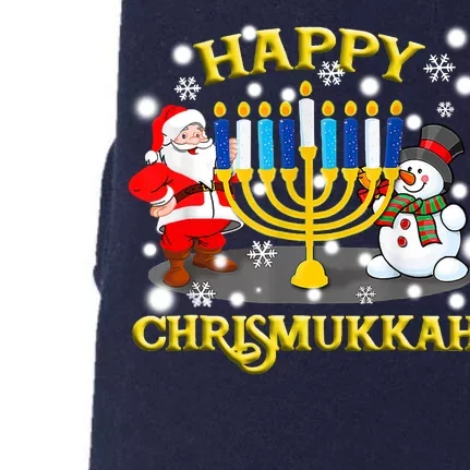 Happy Chrismukkah Funny Hanukkah Christmas Jewish Holiday Doggie 3-End Fleece Hoodie