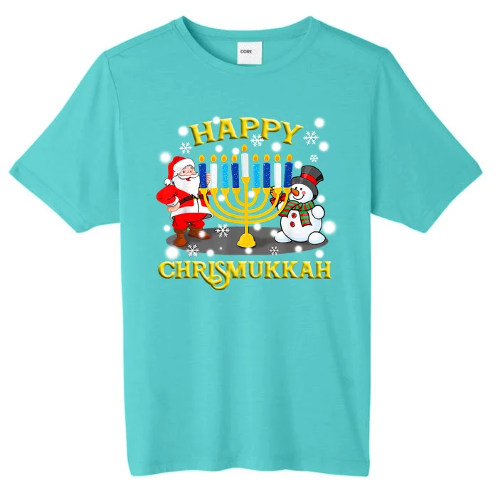 Happy Chrismukkah Funny Hanukkah Christmas Jewish Holiday ChromaSoft Performance T-Shirt