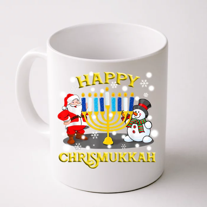 Happy Chrismukkah Funny Hanukkah Christmas Jewish Holiday Front & Back Coffee Mug