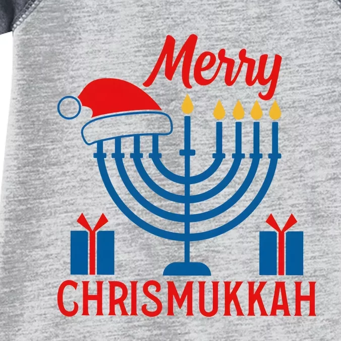 Happy Chrismukkah Funny Hannukkah Jewish Holiday Infant Baby Jersey Bodysuit