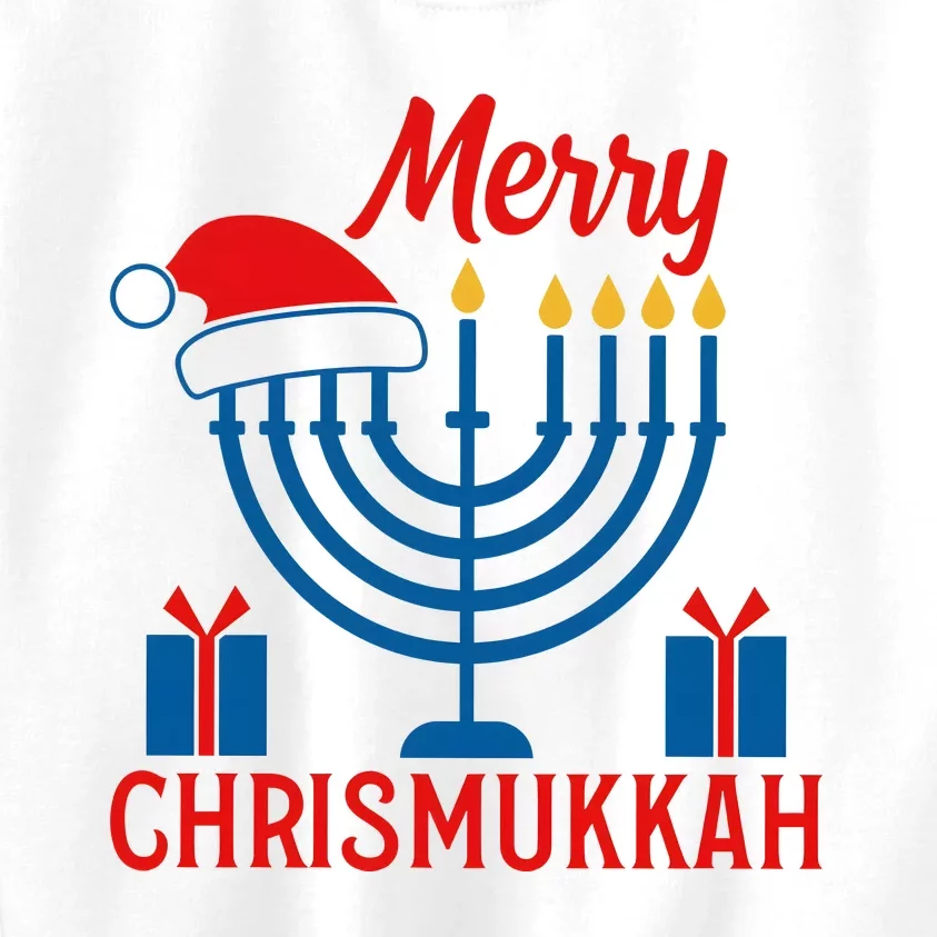 Happy Chrismukkah Funny Hannukkah Jewish Holiday Kids Sweatshirt