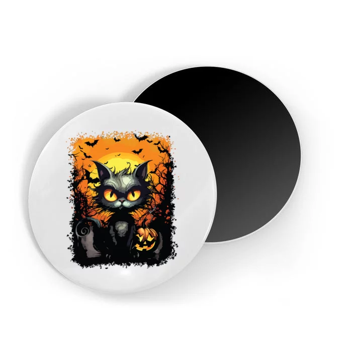 Halloween Cats Funny Cat Halloween Magnet