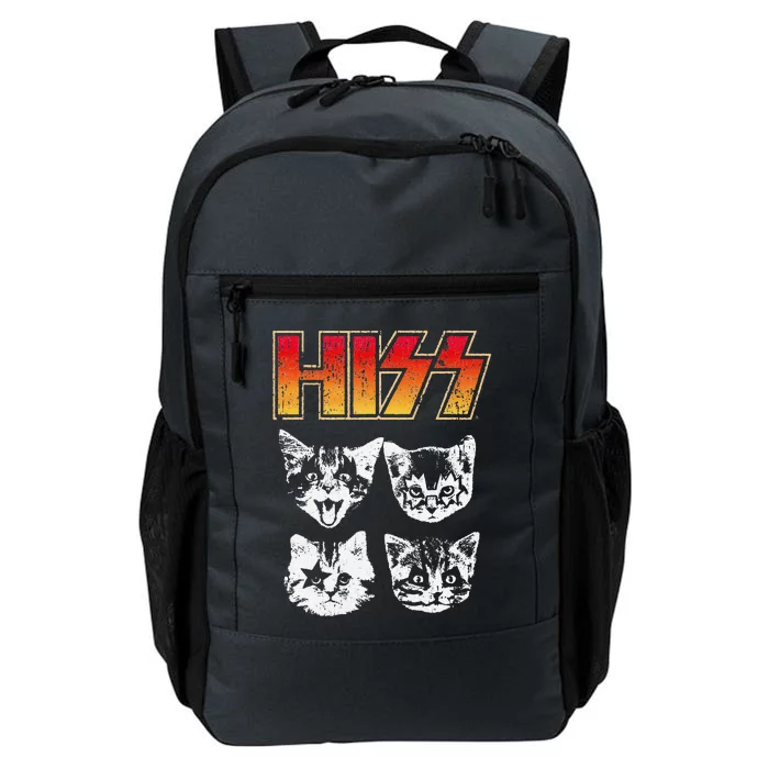 HISS Cat Funny Cats Kittens Rock Music Cat Lover Hiss Gift Daily Commute Backpack