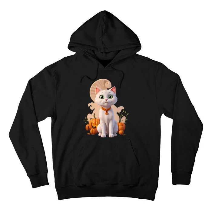 Halloween Cats Funny Cat Halloween Tall Hoodie