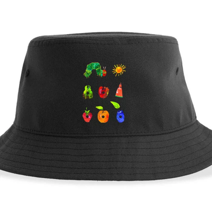 Hungry Caterpillar Funny Book Lover Vintage Sustainable Bucket Hat