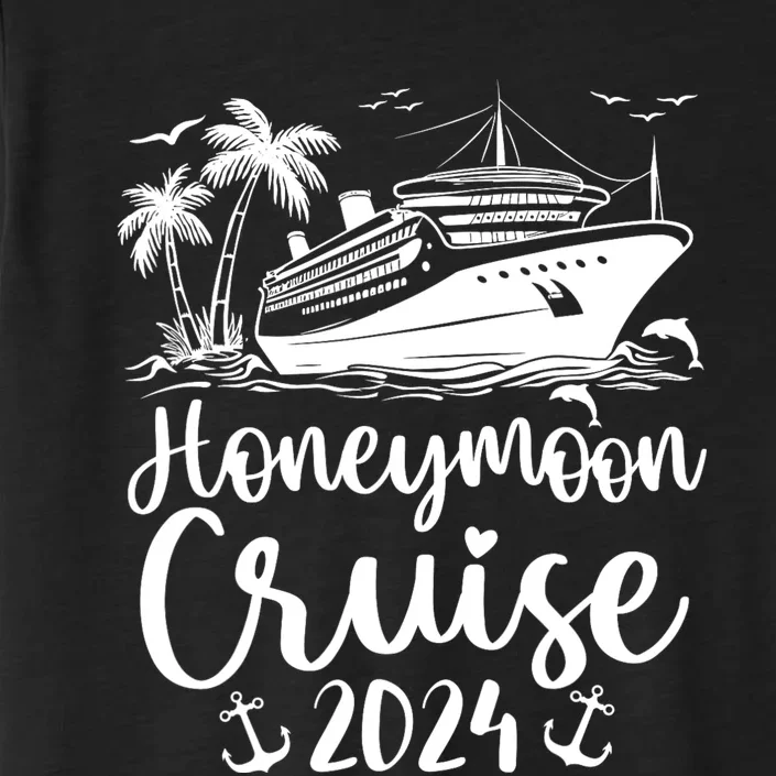 Honeymoon Cruise For Matching Couples 2024 Just Married ChromaSoft Performance T-Shirt