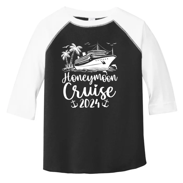 Honeymoon Cruise For Matching Couples 2024 Just Married Toddler Fine Jersey T-Shirt