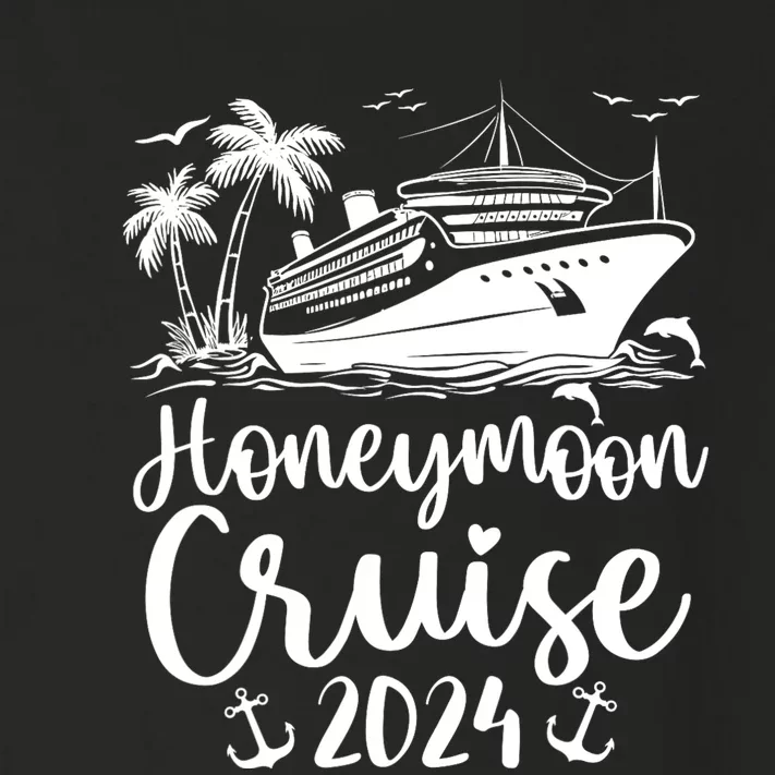 Honeymoon Cruise For Matching Couples 2024 Just Married Toddler Long Sleeve Shirt