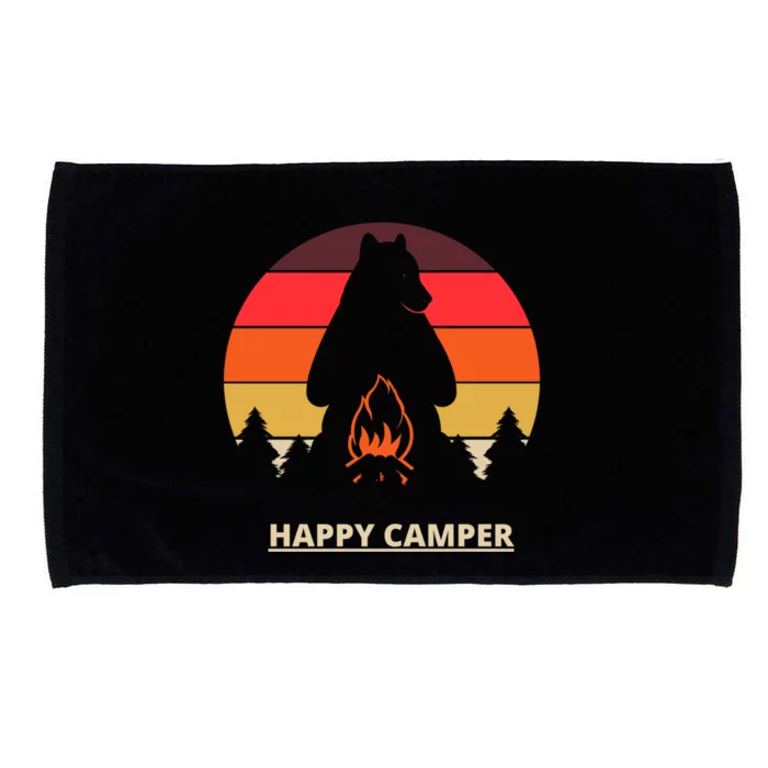 Happy Camper Gift Microfiber Hand Towel