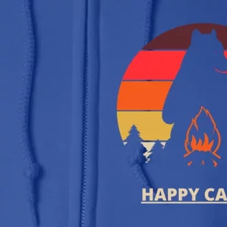 Happy Camper Gift Full Zip Hoodie