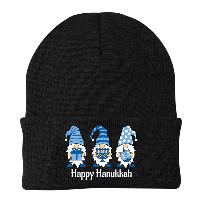 Happy Chrismukkah Gnomies Funny Hanukkah And Christmas Knit Cap Winter Beanie