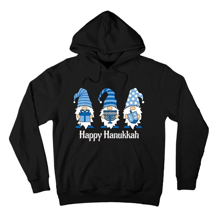 Happy Chrismukkah Gnomies Funny Hanukkah And Christmas Tall Hoodie