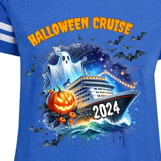 Halloween Cruise Ghost 2024 Matching Family Boo Cruise Squad Enza Ladies Jersey Football T-Shirt