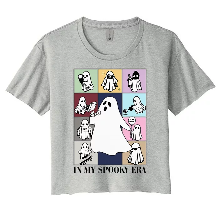 Halloween Costume Ghost In My Spooky Era Women's Crop Top Tee