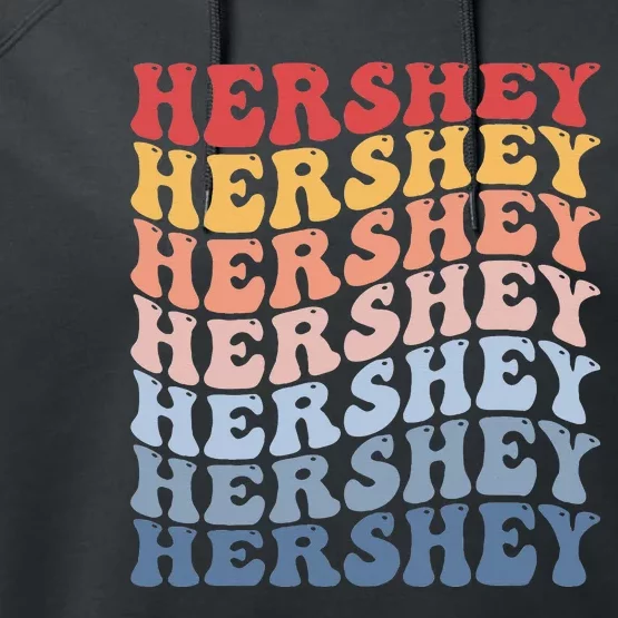 Hershey City Groovy Retro Performance Fleece Hoodie